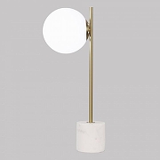 Настольная лампа Eurosvet Marbella 01157/1 латунь цвет плафона/подвески Белый, цвет арматуры Белый, Латунь