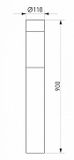 Ландшафтный светильник Arlight Stem 029986 цвет плафона/подвески Серый, цвет арматуры Серый-5