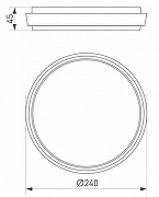 Накладной светильник Arlight G1ro 032424 цвет плафона/подвески Белый, цвет арматуры Серый-4