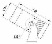 Прожектор Arlight Ray 032557 цвет плафона/подвески Серый, цвет арматуры Серый-1