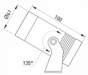 Прожектор Arlight Ray 032558 цвет плафона/подвески Серый, цвет арматуры Серый-2
