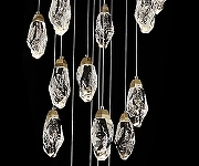 Люстра Kink Light Джина 07862-19A,36 цвет плафона/подвески Прозрачный, цвет арматуры Латунь-1