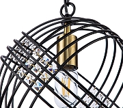 Подвесной светильник Indigo Fresco 10001/1P Black цвет плафона/подвески Прозрачный, Черный, цвет арматуры Черный-4