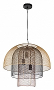 Подвесной светильник Indigo Forza 10006/3P Black цвет плафона/подвески Бронза, Золото, Черный, цвет арматуры Черный-1
