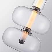 Подвесной светильник iLedex Cosmo 10007-A2 SM цвет плафона/подвески Дымчатый, цвет арматуры Черный-3