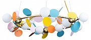 Люстра Loft it Mat1sse 10008/1050 mult цвет плафона/подвески Красный, Синий, Зеленый, цвет арматуры Золото