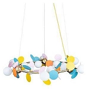 Люстра Loft it Mat1sse 10008/1050 mult цвет плафона/подвески Красный, Синий, Зеленый, цвет арматуры Золото-1