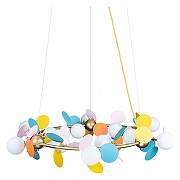 Люстра Loft it Mat1sse 10008/1050 mult цвет плафона/подвески Красный, Синий, Зеленый, цвет арматуры Золото-2