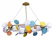 Люстра Loft it Mat1sse 10008/1050 mult цвет плафона/подвески Красный, Синий, Зеленый, цвет арматуры Золото-4