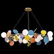 Люстра Loft it Mat1sse 10008/1050 mult цвет плафона/подвески Красный, Синий, Зеленый, цвет арматуры Золото-6