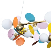 Люстра Loft it Mat1sse 10008/1050 mult цвет плафона/подвески Красный, Синий, Зеленый, цвет арматуры Золото-9