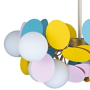 Люстра на штанге Loft it Mat1sse 10008/10 mult цвет плафона/подвески Красный, Синий, Зеленый, цвет арматуры Золото-4