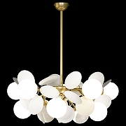 Люстра на штанге Loft it Matisse 10008/10 white цвет плафона/подвески Белый, цвет арматуры Белый, Золото-1