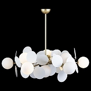 Люстра на штанге Loft it Matisse 10008/12 white цвет плафона/подвески Белый, цвет арматуры Золото-1