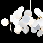 Люстра на штанге Loft it Matisse 10008/12 white цвет плафона/подвески Белый, цвет арматуры Золото-5