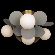 Люстра Loft it Mat1sse 10008/4C Grey цвет плафона/подвески Белый, Серый, цвет арматуры Золото-2