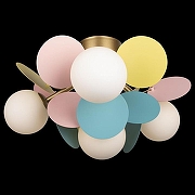 Люстра Loft it Mat1sse 10008/4C Mult цвет плафона/подвески Красный, Синий, Зеленый, цвет арматуры Золото-2