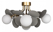 Люстра Loft it Mat1sse 10008/6C Grey цвет плафона/подвески Белый, Серый, цвет арматуры Золото-1