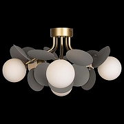 Люстра Loft it Mat1sse 10008/6C Grey цвет плафона/подвески Белый, Серый, цвет арматуры Золото-3