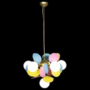 Люстра Loft it Matisse 10008/6 mult цвет плафона/подвески Белый, цвет арматуры Золото-2