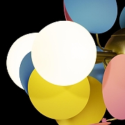 Люстра Loft it Matisse 10008/6 mult цвет плафона/подвески Белый, цвет арматуры Золото-5