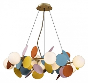 Люстра Loft it Mat1sse 10008/700 mult цвет плафона/подвески Красный, Синий, Зеленый, цвет арматуры Золото-2