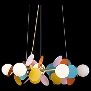 Люстра Loft it Mat1sse 10008/700 mult цвет плафона/подвески Красный, Синий, Зеленый, цвет арматуры Золото-6