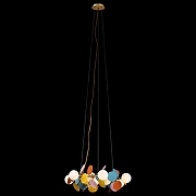 Люстра Loft it Mat1sse 10008/700 mult цвет плафона/подвески Красный, Синий, Зеленый, цвет арматуры Золото-7