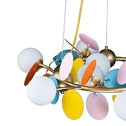 Люстра Loft it Mat1sse 10008/700 mult цвет плафона/подвески Красный, Синий, Зеленый, цвет арматуры Золото-9