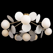 Люстра Loft it Matisse 10008/8C White цвет плафона/подвески Белый, цвет арматуры Золото-2