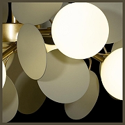 Люстра Loft it Mat1sse 10008/8 Grey цвет плафона/подвески Белый, Серый, цвет арматуры Золото-3