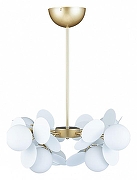Люстра на штанге Loft it Matisse 10008/8 white цвет плафона/подвески Белый, цвет арматуры Золото-2
