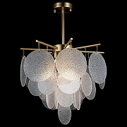 Люстра на штанге Loft it Frost 10022/400 цвет плафона/подвески Прозрачный, цвет арматуры Латунь-1