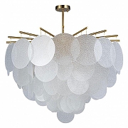 Люстра на штанге Loft it Frost 10022/800 цвет плафона/подвески Прозрачный, цвет арматуры Латунь