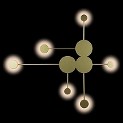 Накладной светильник Loft it Rays 10058GD цвет плафона/подвески Золото, цвет арматуры Золото-1