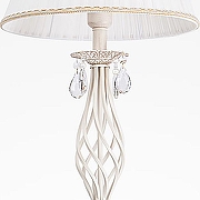 Торшер Eurosvet Amelia 10073/1 белый с золотом/прозрачный хрусталь Strotskis цвет плафона/подвески Белый, Прозрачный, цвет арматуры Белый, Золото-4