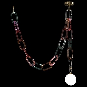 Подвесной светильник Loft it Cha1n 10128C Mult цвет плафона/подвески Белый, цвет арматуры Золото-1