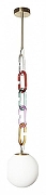 Подвесной светильник Loft it Cha1n 10128P Mult цвет плафона/подвески Белый, цвет арматуры Золото-2