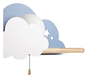 Бра Loft it Axel 10134 Blue цвет плафона/подвески Белый, цвет арматуры Белый, Голубой, Коричневый-5