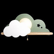 Бра Loft it Axel 10134 Green цвет белый, дерево, зеленый-4