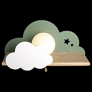 Бра Loft it Axel 10134 Green цвет плафона/подвески Белый, цвет арматуры Белый, Коричневый, Зеленый-3