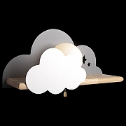 Бра Loft it Axel 10134 Grey цвет плафона/подвески Белый, цвет арматуры Белый, Коричневый, Серый-6