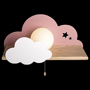 Бра Loft it Axel 10134 Pink цвет плафона/подвески Белый, цвет арматуры Белый, Коричневый, Розовый-4