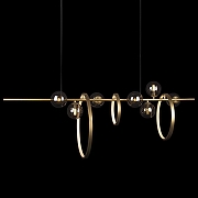 Подвесной светильник Loft it Molecule 10139/1200L цвет золото-1