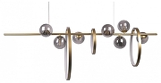 Подвесной светильник Loft it Molecule 10139/1200L цвет плафона/подвески Светло-серый, цвет арматуры Золото