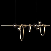 Подвесной светильник Loft it Molecule 10139/1200L цвет плафона/подвески Светло-серый, цвет арматуры Золото-1