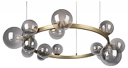 Люстра Loft it Molecule 10139/850 цвет плафона/подвески Светло-серый, цвет арматуры Золото