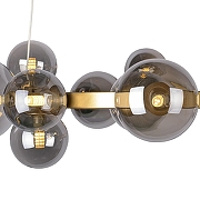Люстра Loft it Molecule 10139/850 цвет плафона/подвески Светло-серый, цвет арматуры Золото-4