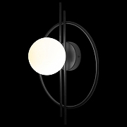 Бра Loft it C1rcle 10143 Black цвет плафона/подвески Белый, цвет арматуры Черный-3