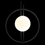 Бра Loft it C1rcle 10143 Black цвет плафона/подвески Белый, цвет арматуры Черный-4